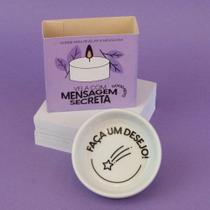 Vela Aromática Vanila com Mensagem Secreta - Faça um Desejo!
