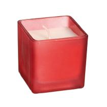 Vela Aromática - Vanilla (Baunilha) - Vermelho Quadrado- 1 Unidade - Cromus Natal - Rizzo