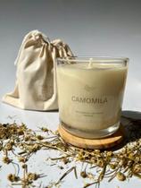 Vela Aromática Vegetal Perfumada Camomila 190g com bolsinha Vela Aromática Vegetal Perfumada Camomila 190g com bolsinha