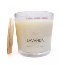 Vela Aromática Vegetal Perfumada Lavanda 190g Likare