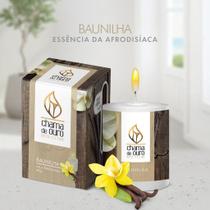 Vela Aromática Vela Perfumada 60g - Baunilha Vanilla - Chama de Ouro