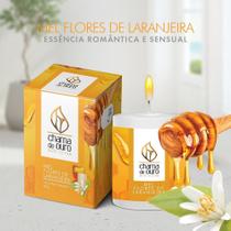 Vela Aromática Vela Perfumada 60g Mel Flores De Laranjeira