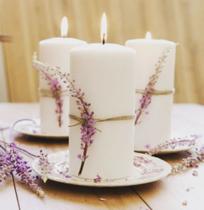 Vela aromatizadora de ambientes aroma bergamota e maçã com canela