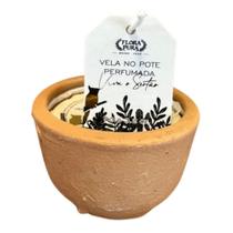 Vela artesanal viva o sertao 90g - flora pura