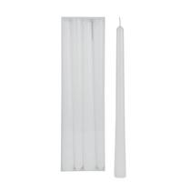 Vela Banquete Parafina Branca C/4unid 25x2cm 1021892