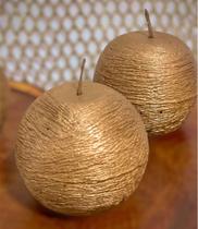 Vela Bola 6cm Dourada - Pacote com 6 Unidades Vela Bola 6cm Dourada - Pacote com 6 Unidades