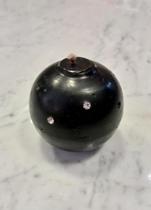 Vela Bola Preta com Strass Vela Bola Preta com Strass