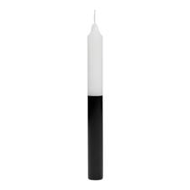 Vela Branca e Preta Palito Comum Bicolor 1 Unidade Proteção, Limpeza Espiritual e Uso Espiritual Vela Branca e Preta Palito Comum Bicolor 1 Unidade Proteção, Limpeza Espiritual e Uso Espiritual