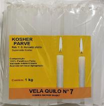 Vela Brilho Parve Kosher Numero 7 Pacote (1 Kg) Vela Brilho Parve Kosher Numero 7 Pacote (1 Kg)