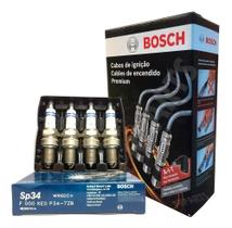 Vela + Cabos Bosch Chevrolet S10 2.4 Flex Gnv 2012 2013 2014 Vela + Cabos Bosch Chevrolet S10 2.4 Flex Gnv 2012 2013 2014
