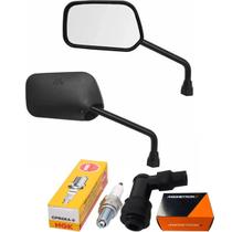 Vela, Cachimbo, Retrovisor Fan 125 2009 Até 2013 Kit