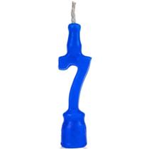 Vela Cera Azul No 7 - Regina Vela Cera Azul No 7 - Regina