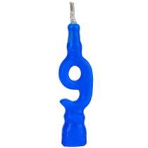 Vela Cera Azul No 9 - Regina Vela Cera Azul No 9 - Regina
