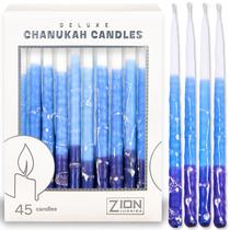 Vela Chanukah Zion Judaica Azul Fosca 14,6 cm Pacote com 45 Vela Chanukah Zion Judaica Azul Fosca 14,6 cm Pacote com 45