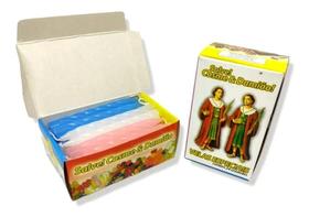 Vela Colorida De Cosme Damião Caixa 24 Velas.