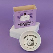 Vela com Mensagem Secreta Vanilla At Home
