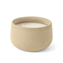 Vela com suporte em ceramica marrom m Vela com suporte em ceramica marrom m