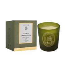 Vela Copo Flor de Laranjeira Floral Cítrico Lenvie 210g