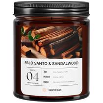 Vela CRAFERIAN Palo Santo & Sandalwood 227g de cera de soja