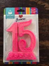 Vela de 15 anos de aniversario