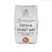 Vela de 2,27 kg com grânulos de cera de soja e coco American Soy Organics Vela de 2,27 kg com grânulos de cera de soja e coco American Soy Organics
