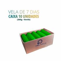 Vela De 7 dias ( votiva ) 100% Parafina Pura com 250gr celofane liso- 10 Unidades brancas/coloridas