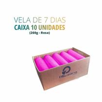 Vela De 7 dias ( votiva ) 100% Parafina Pura com 250gr celofane liso- 10 Unidades brancas/coloridas