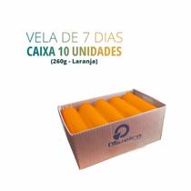 Vela De 7 dias ( votiva ) 100% Parafina Pura com 250gr celofane liso- 10 Unidades brancas/coloridas - Velas Oliveira