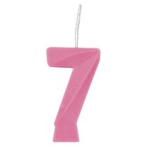 Vela de Aniversário Candy Rosa - 1 Unidade
