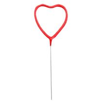 Vela de Aniversário Faísca Coração Vermelho