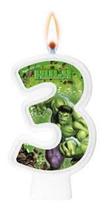 Vela de Aniversário Hulk N 3 - Regina