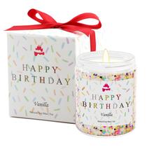 Vela de aniversário Lihome Feliz aniversário com aroma de baunilha Vela de aniversário Lihome Feliz aniversário com aroma de baunilha