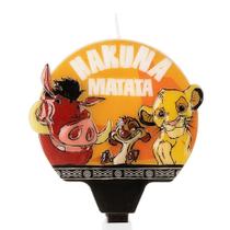 Vela De Aniversário Rei Leão Hakuna Matata Timão e Pumba Disney Silver Festa