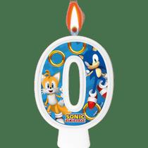 Vela de Aniversário Sonic N 0 - Regina