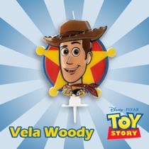 Vela De Aniversário Woody Toy Story (Disney) Silver Festas 11,5 cm