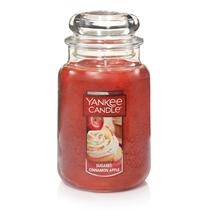 Vela de aromaterapia Yankee Candle com canela açucarada e maçã 650 ml