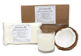 Vela de Cera de Coco 83 2,7 kg Mistura Natural 6 Blocos