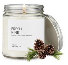 Vela de cera de soja 1OAK Fresh Pine Scent 200g 40h Tempo de queima