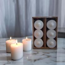 Vela de cera vegetal cx com 6 unidades