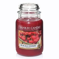 Vela de cereja preta grande - Alta qualidade, aroma duradouro - Yankee Candle