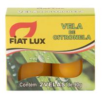 Vela de Citronela 90Gr Com 2 Repelente de Mosquitos - FIAT LUX