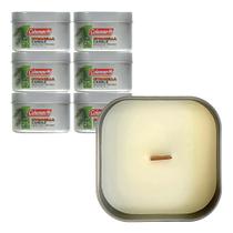 Vela de citronela, aroma de pinho perfumado Coleman, 180 ml (pacote com 6) Vela de citronela, aroma de pinho perfumado Coleman, 180 ml (pacote com 6)