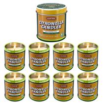 Vela de citronela Lomangdi 90 ml, pacote com 9 pacotes com aroma de capim-limão Vela de citronela Lomangdi 90 ml, pacote com 9 pacotes com aroma de capim-limão