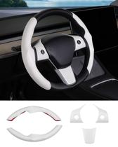 Vela de Cobertura de Volante para Tesla Model 3 e Y Vela de Cobertura de Volante para Tesla Model 3 e Y