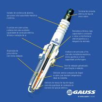 Vela de ignição Peugeot 405 1992 a 2000 GAUSS GV6R31