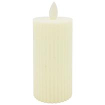 Vela de LED canelada com movimento chama viva 5x11