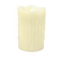 Vela De Led Cintilante Derretida Decorativa 12,5X7,5Cm M Red