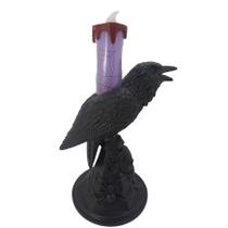 Vela de Led - Corvo de Halloween Roxo - 1 unidade - Rizzo