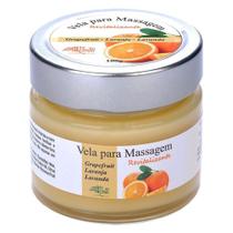 Vela de massagem revitalizante (grapefruit, laranja, lavanda) 100g - arte dos aromas