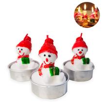 Vela De Natal Decorativa 3D Personalizada Enfeite de Mesa